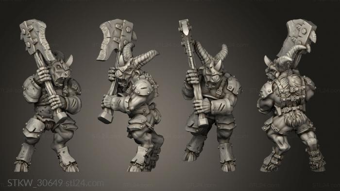 Military figurines (Shadow beastmen, STKW_30649) 3D models for cnc