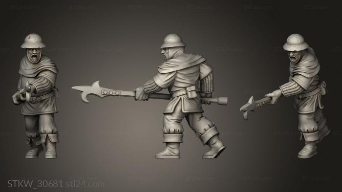 Military figurines (Shadow Louca Guard, STKW_30681) 3D models for cnc