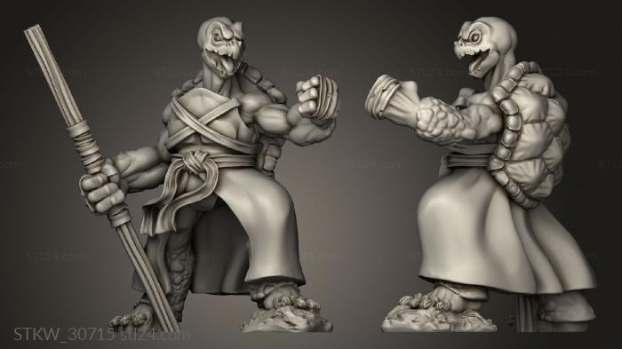 Military figurines (Shadow Tortol Monk, STKW_30715) 3D models for cnc