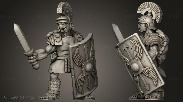 Military figurines (Shadow Tortol Roman, STKW_30718) 3D models for cnc