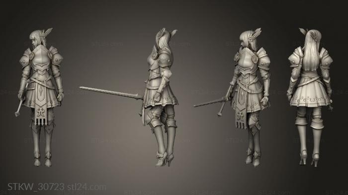 Military figurines (Dungeon Crystal, STKW_30723) 3D models for cnc