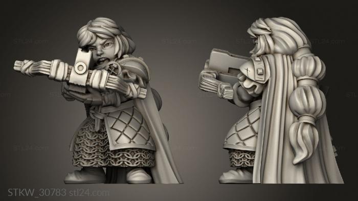 Dwarf Female Crossbow and Shield Units Dwarven Unit