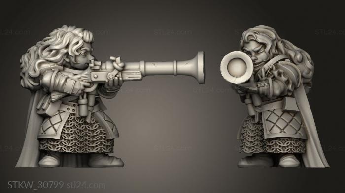 Dwarf Female Rifle Dwarven Unit