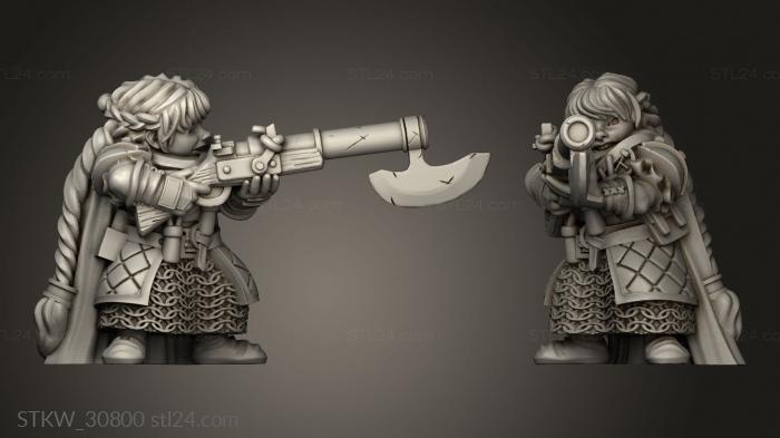 Dwarf Female Rifle Dwarven Unit