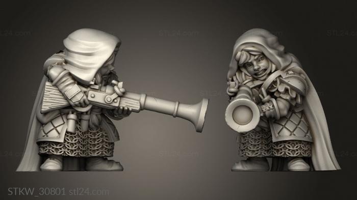 Dwarf Female Rifle Dwarven Unit