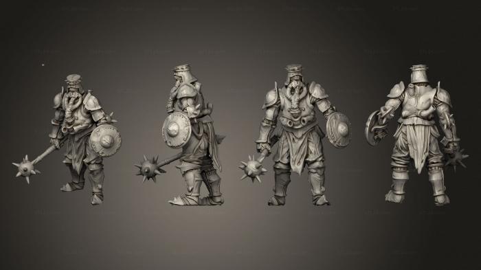 Military figurines (Bane Knight P 2, STKW_3090) 3D models for cnc