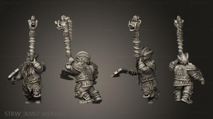 Dwarven Warriors Musician Horn