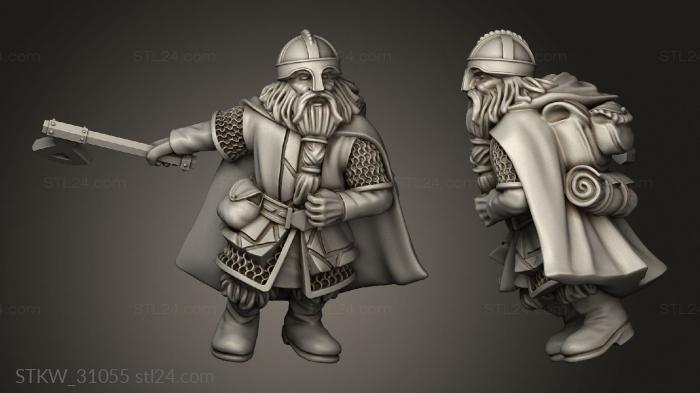 Dwarves Ranger Company Dwarf with axe and shield