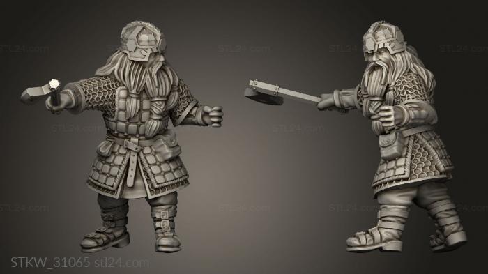 Dwarves warrior with axe