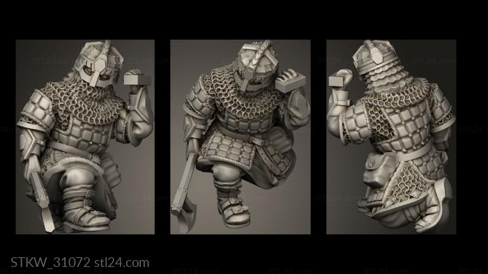 Dwarves warrior with pavise