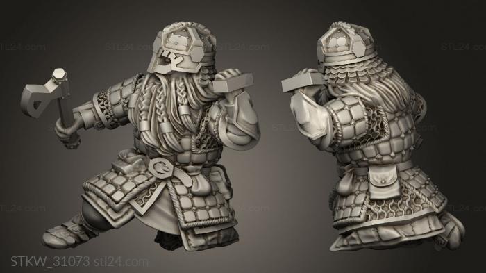 Dwarves warrior with pavise