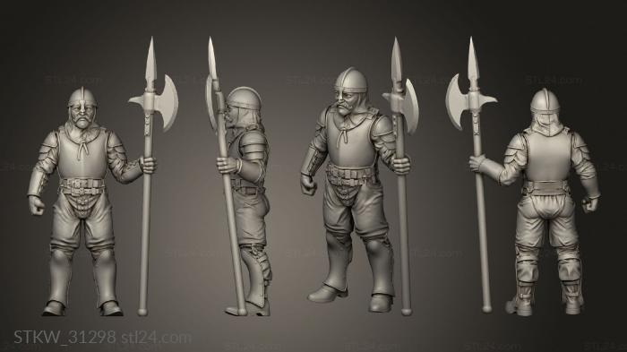 Military figurines (Elite Guards, STKW_31298) 3D models for cnc