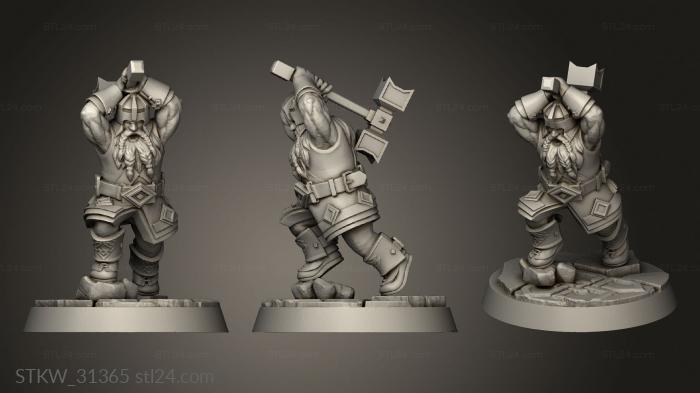 Elven Realms The Dark Forest Dwarf with hammer