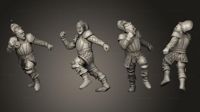 Military figurines (barbarian rider hero accesory 001, STKW_3142) 3D models for cnc