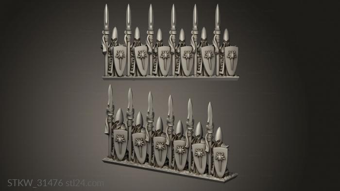 Military figurines (Spears, STKW_31476) 3D models for cnc