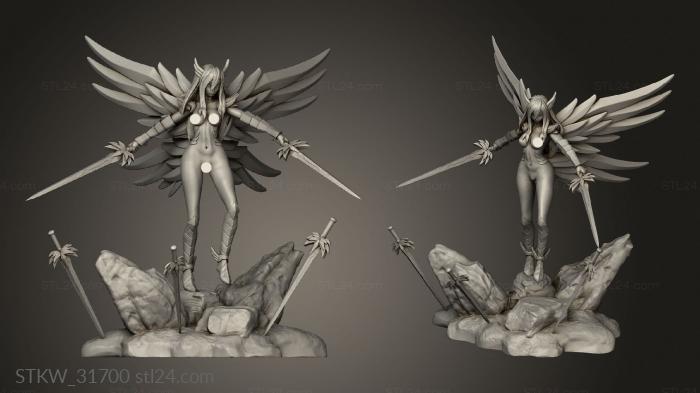 Military figurines (Erza NSFW Base, STKW_31700) 3D models for cnc