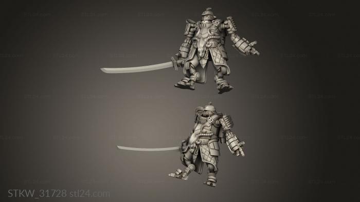 Military figurines (ONI Captain Greatsword, STKW_31728) 3D models for cnc