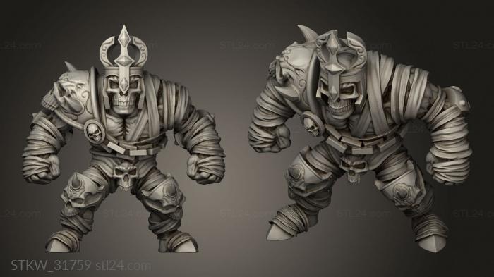 Military figurines (Eternals Mummy, STKW_31759) 3D models for cnc