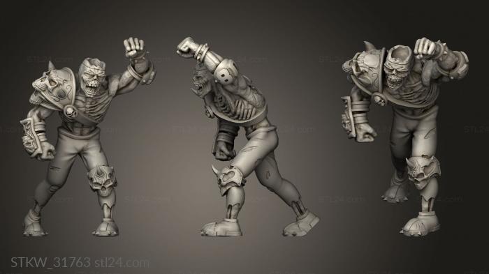 Military figurines (Eternals Zombie, STKW_31763) 3D models for cnc