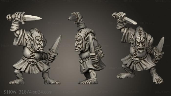 Military figurines (Eastern Goblin Assassin, STKW_31874) 3D models for cnc