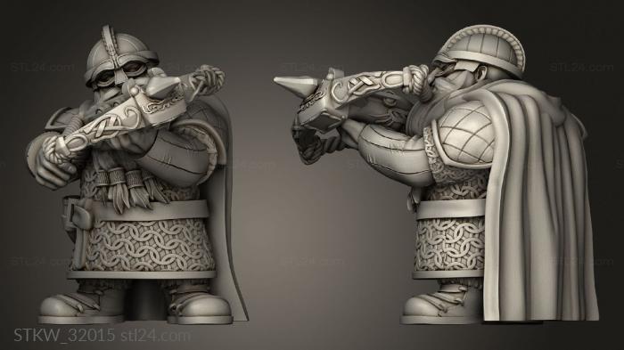 Military figurines (Fantasy Dwarf Crossbowmen, STKW_32015) 3D models for cnc