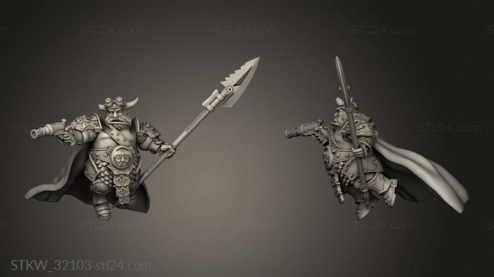 Military figurines (Fantasy Inner Circle Jarls Rune Riders, STKW_32103) 3D models for cnc