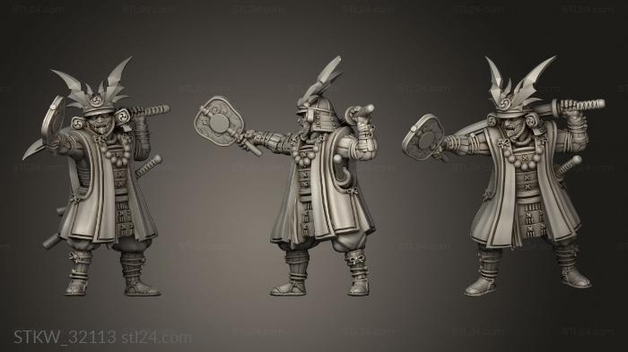 Fantasy Japanese Samurai on Foot Daimyo Standing