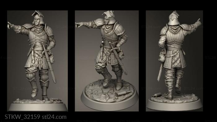 Military figurines (Fantasy Legendarium Dragons Liars Enemies Sgt Sleazy Sam, STKW_32159) 3D models for cnc