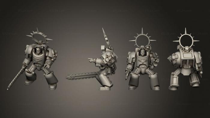 Military figurines (Battle Sisters Destroyer, STKW_3218) 3D models for cnc