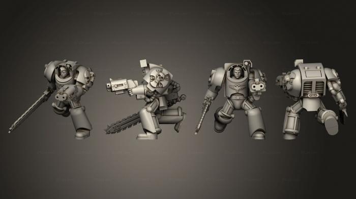 Military figurines (Battle Sisters Destroyer 04, STKW_3222) 3D models for cnc