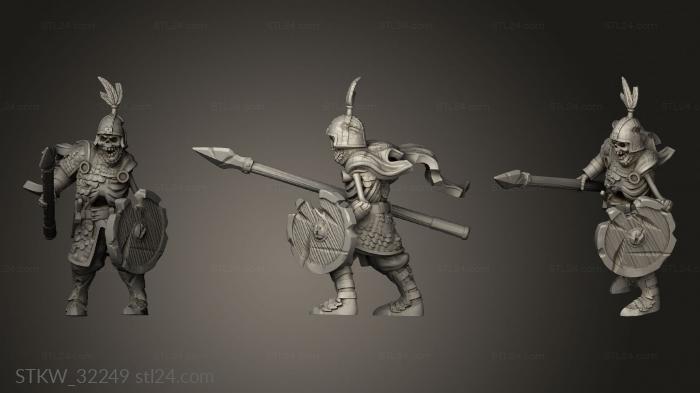 Military figurines (Fantasy Skele, STKW_32249) 3D models for cnc