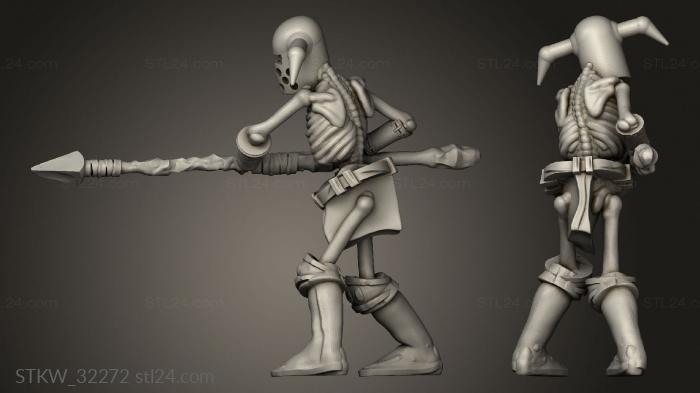 Fantasy skeleton spear