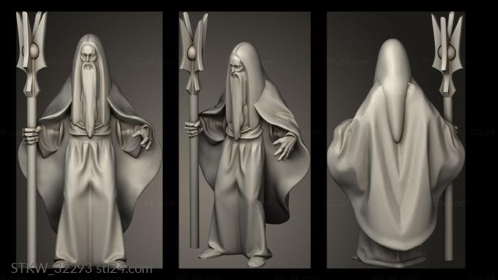 Military figurines (Fantasy Warlock, STKW_32293) 3D models for cnc