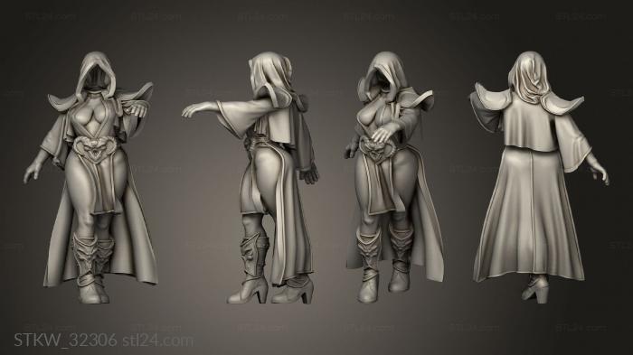 Military figurines (Fantasy women Julia Ghost, STKW_32306) 3D models for cnc