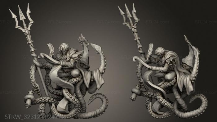 Military figurines (Fantasy Yaris farseer the deep blue AE, STKW_32312) 3D models for cnc