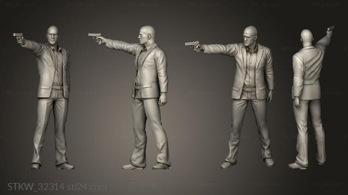 Military figurines (Fast and furious Jason Statham, STKW_32314) 3D models for cnc