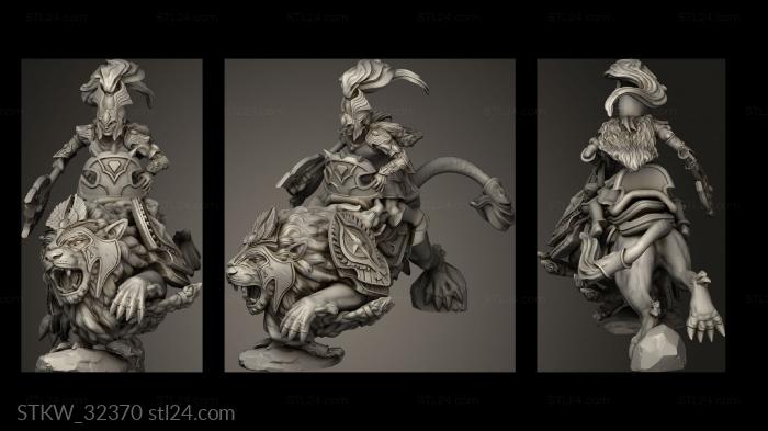 Fantasy Lion cavalry Rider