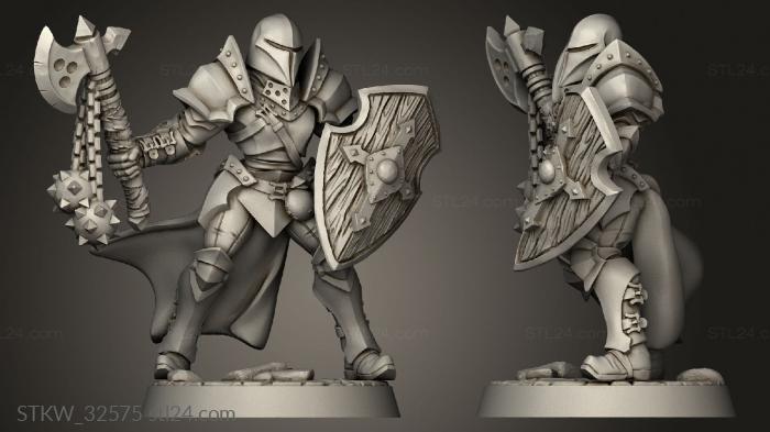 Military figurines (Fighters Guild Axe, STKW_32575) 3D models for cnc