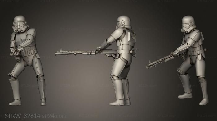 Military figurines (figure stormtrooper able, STKW_32614) 3D models for cnc