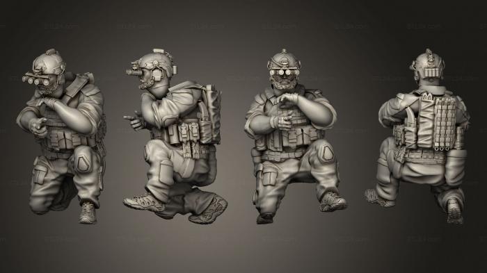 Military figurines (Beardo 06, STKW_3262) 3D models for cnc
