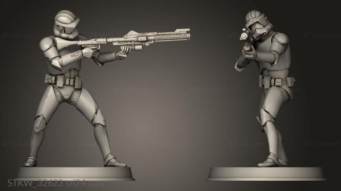 FIGURINE CLONE TROOPER DEFENDERS Heavy