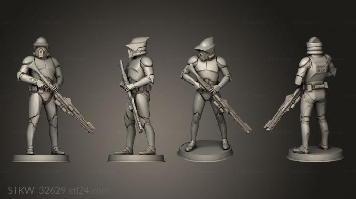 FIGURINE CLONE TROOPER SOLDIERS ARF