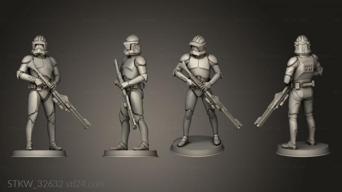 FIGURINE CLONE TROOPER SOLDIERS Heavy