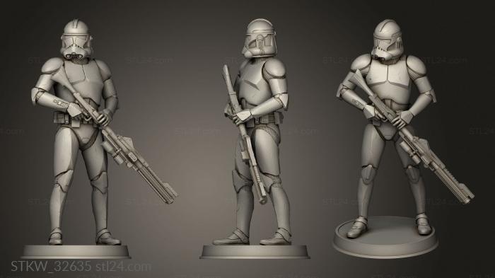 FIGURINE CLONE TROOPER SOLDIERS Phase