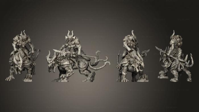 Military figurines (Beast Champion 1 Spear, STKW_3272) 3D models for cnc