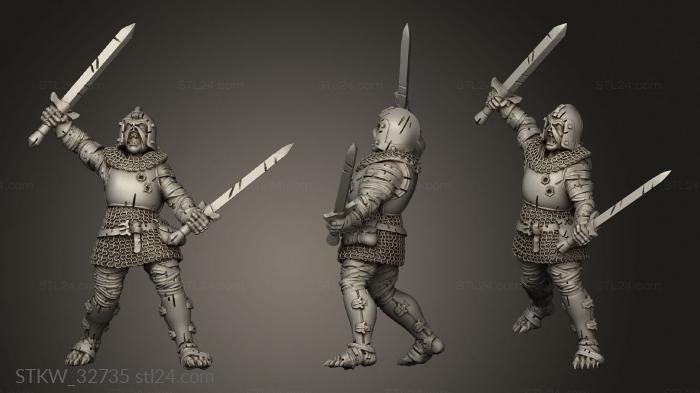 Military figurines (Legendary Lance Halloween mummy weapon, STKW_32735) 3D models for cnc