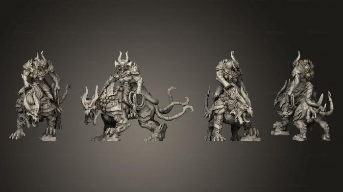Military figurines (Beast Champion 1 Whip, STKW_3274) 3D models for cnc