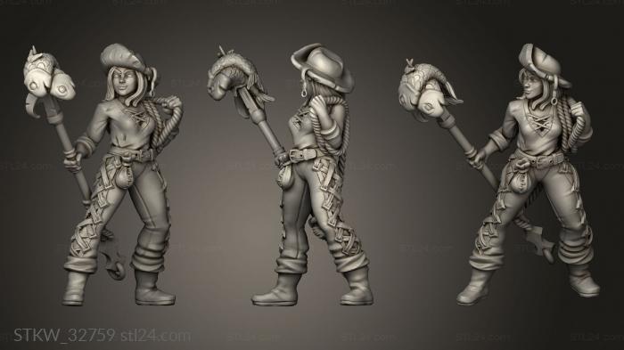Military figurines (Fishergirl, STKW_32759) 3D models for cnc