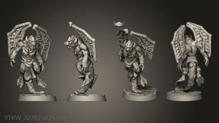 Military figurines (Kobold Fire Caster Leader, STKW_32782) 3D models for cnc