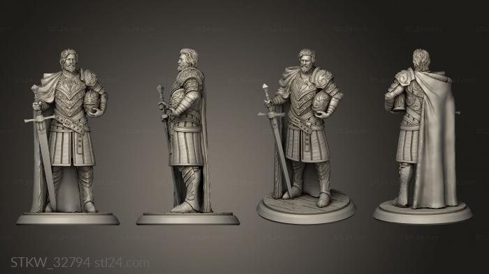 Military figurines (Flash Gods Guild War Commander, STKW_32794) 3D models for cnc
